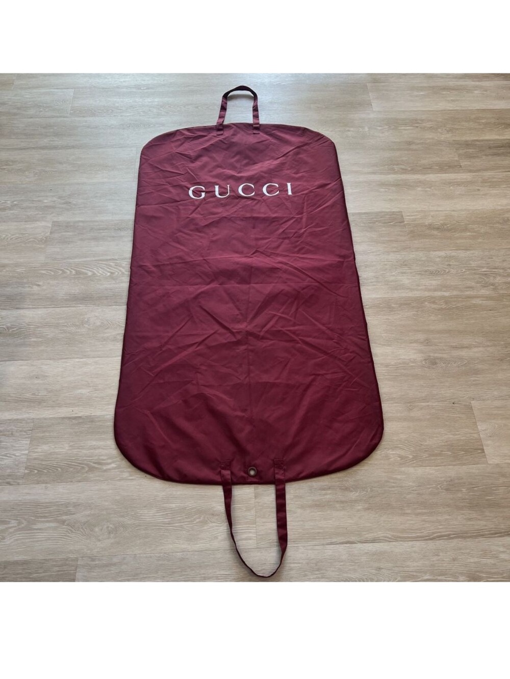 Gucci Red Garment Bag with Logo